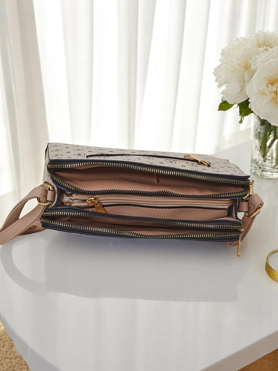 Royalfashion Väike ökoloogilisest nahast käekott trükimustriga Viva Linea