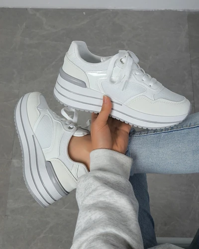 Royalfashion Women's sports sneakers on a platform Revided