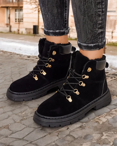Royalfashion Black women's trappers Develier