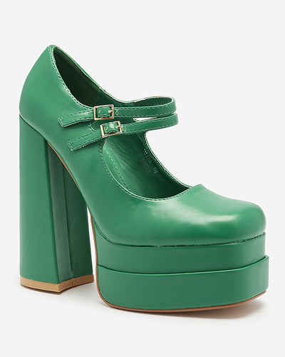 Rohelised naiste kõrged stilettpumbad Edisa - Jalatsid