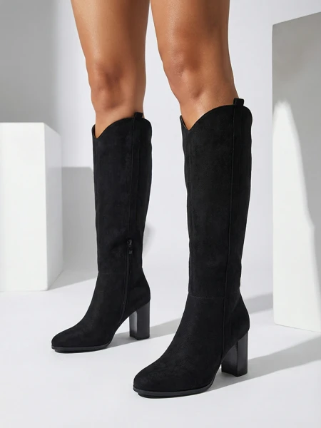 Women's Ersenal Eco-Suede Block Heel Boots