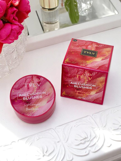 Blush with sponge, color Orchid