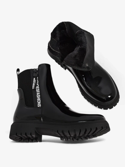 Women's Patent Ankle Boots Somaliane