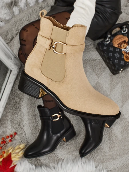 Botki damskie eko zamszowe Calivra