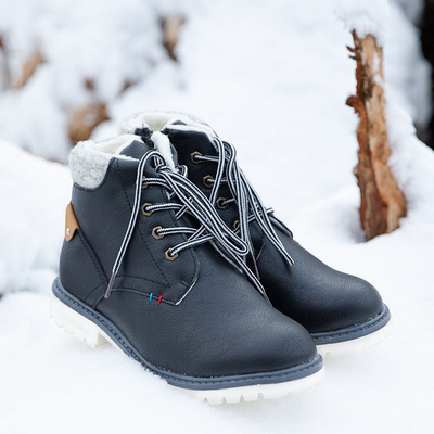 Black boy's insulated Tiptop boots - Footwear