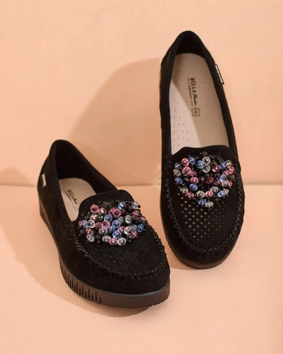 Royalfashion Женские ажурные мокасины из бисера Namis