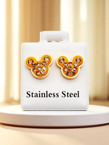 Royalfashion Women's bear-shaped earrings