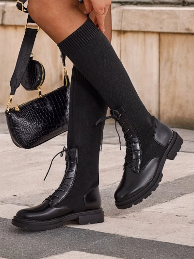 Royalfashion Women's slip-on boots Snissi