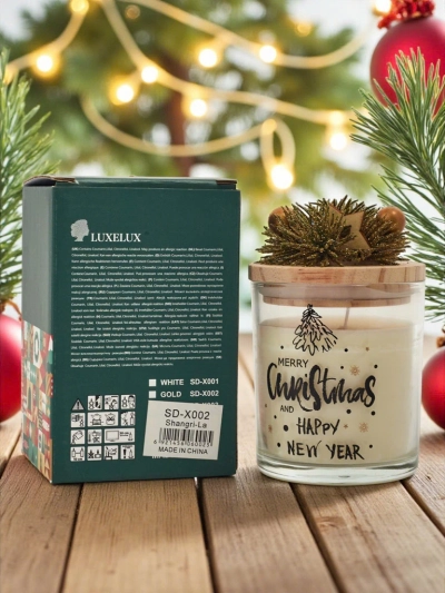 Jõululõhnaline küünal Merry Christmas Happy New Year