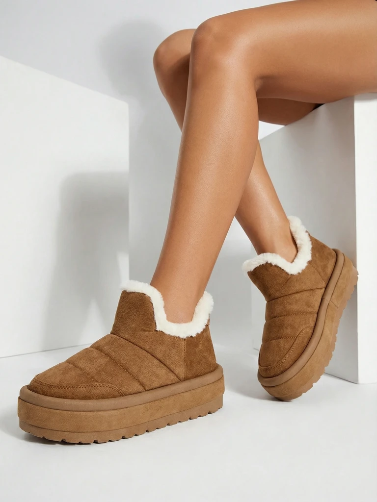 Royalfashion Naiste Zoeno lühikesed saapad a'la lumesaapad