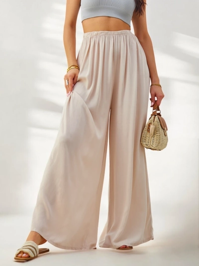 Royalfashion Вискозные прямые женские брюки из ткани