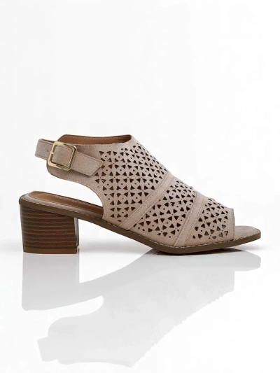 Royalfashion Women's Elira Openwork Low Heel Sandals