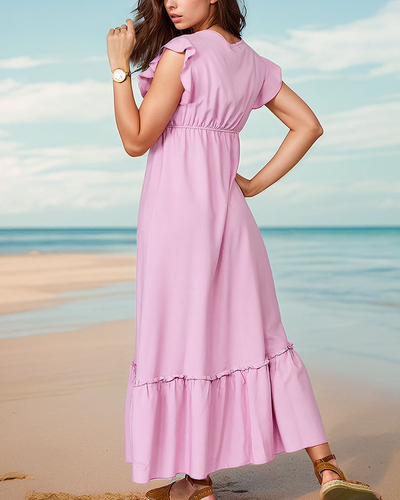 Royalfashion Naiste pikk kleit pitsiga