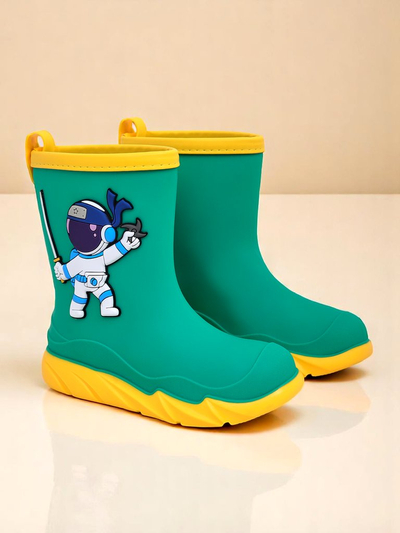 Royalfashion Children’s rain boots with the Cosmos Boy astronaut