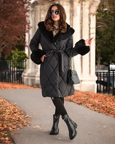 Royalfashion Kvinnors vadderade vinterjacka