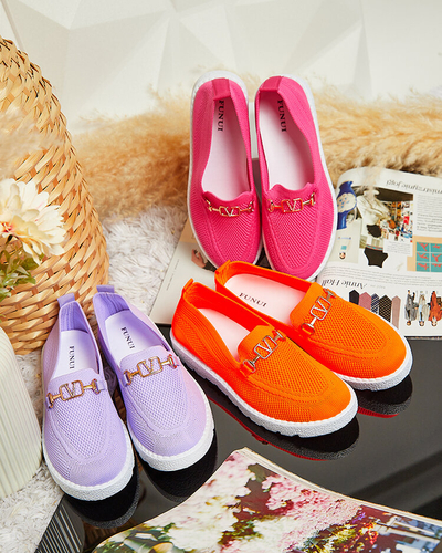 Royalfashion Naiste kangast mokassiinid kuldse kaunistusega Erticae