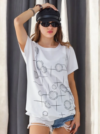 Royalfashion Women's Cotton T-Shirt with Print