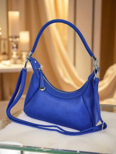 Royalfashion Väike naiste öko-nahast käekott dekoratiivse rihmaga Lacquea