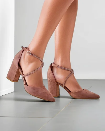 Royalfashion Naiste ökokiudkummist sadulapumbad rihmadega Eurole