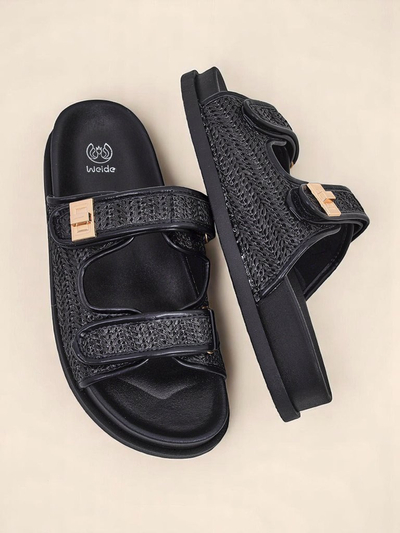 Royal Fashion Women's Braided Slides Delibeli