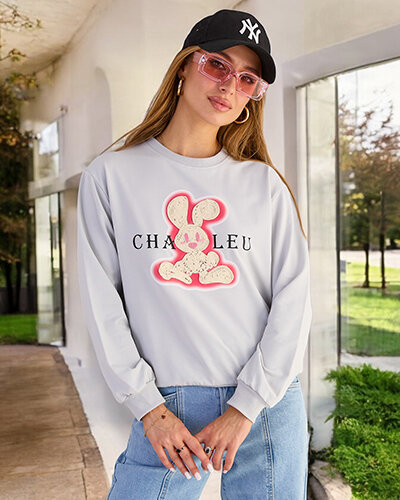 Royalfashion Naiste puuvillane õhuke trükitud dressipluus