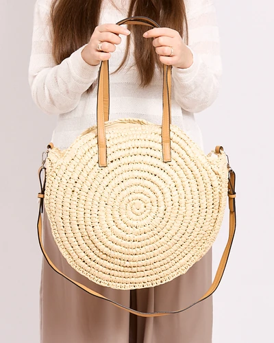 Royalfashion Round wicker bag