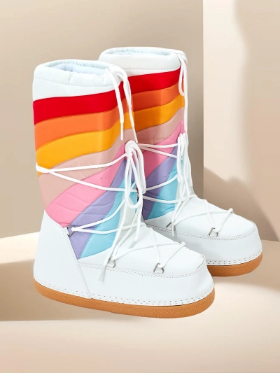 Royalfashion Women's snow boot-style shoes Tencce