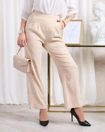 Royalfashion Beežid naiste laiad riidest püksid