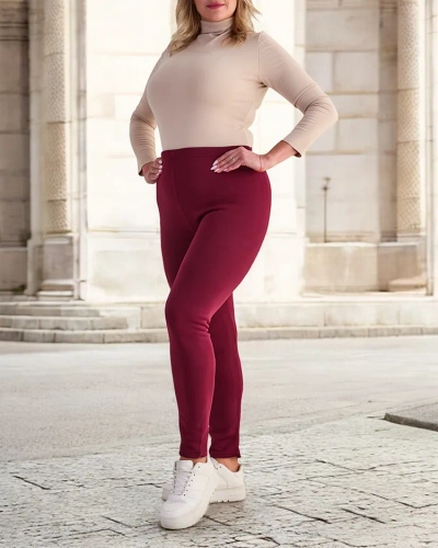 Royalfashion Naiste isoleeritud treggings püksid PLUS SIZE