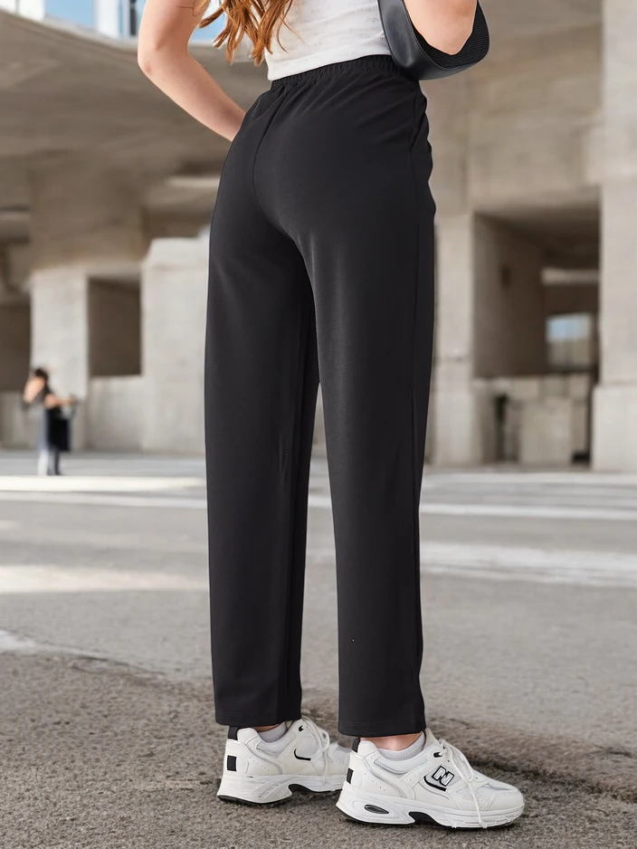 Royalfashion Simple women's pants with a tie