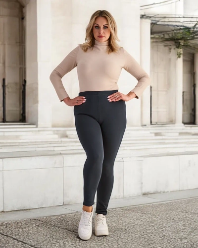 Royalfashion Naiste isoleeritud treggings püksid PLUS SIZE
