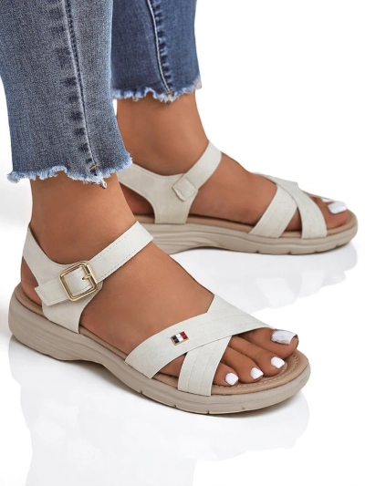 Royalfashion Women's Nirras Flat Heel Sandals