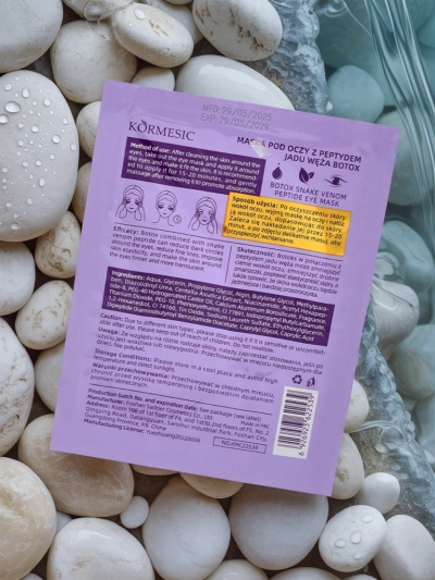 Kormesic Venustas Eye Mask – Geeljas silmamask mao mürgi peptiidiga