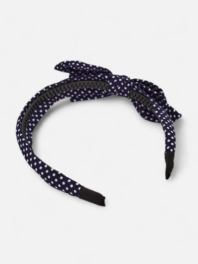 Royalfashion Women's Polka Dot Headband with Bow