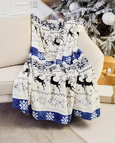 Royalfashion Jólagoskn throw pleat 200x220