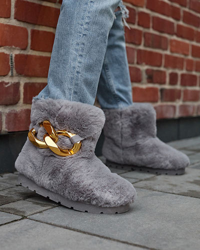 Hallid naiste karusnahast lumesaapad Sattopa- Jalatsid