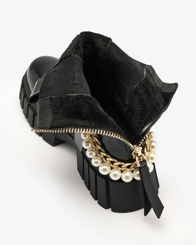 Royalfashion Черные женские сапоги Zifosca