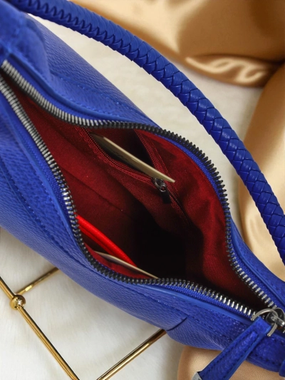 Royalfashion Väike naiste öko-nahast käekott dekoratiivse rihmaga Lacquea