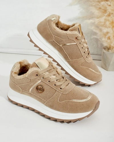 Royalfashion Утепленные женские кроссовки с мехом Boris