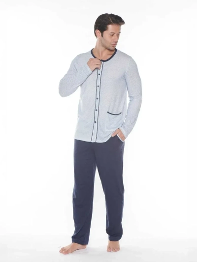 Royalfashion Cotton menn pajamas med trykk