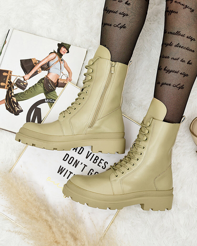 Royalfashion Eco leather women's bagger boots Vederme