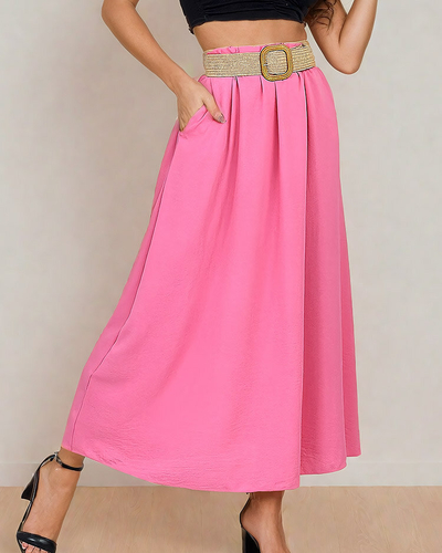 Royalfashion Naiste midi seelik vööga