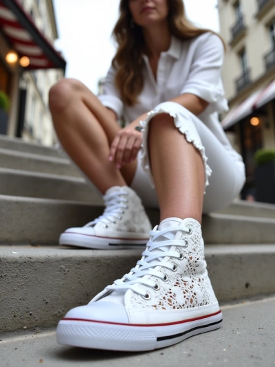 Royalfashion Women's perforated sneakers Limme