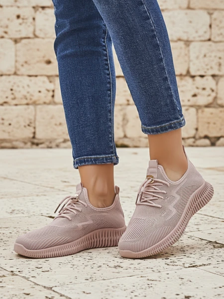 Aurelia Rosa – Royalfashioni kangast naiste spordijalatsid, roosad, madala kontsaga