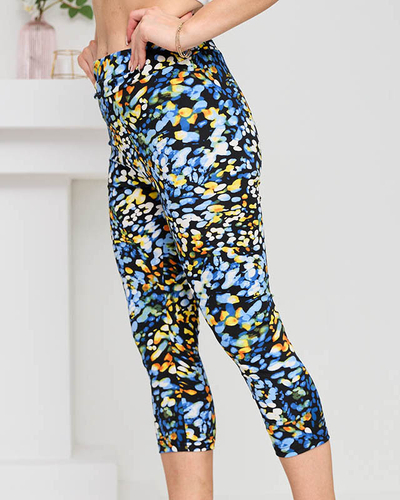 Patterned women's 3/4 leggings - Clothing