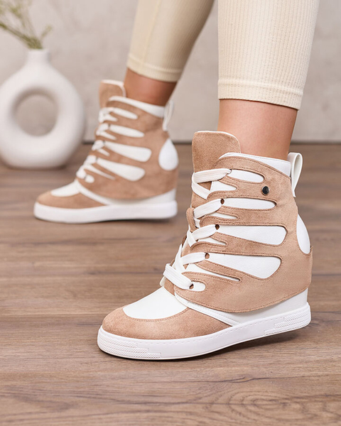 Royalfashion Helepruunid Pamstinsa naiste sportlikud saapad kontsaga