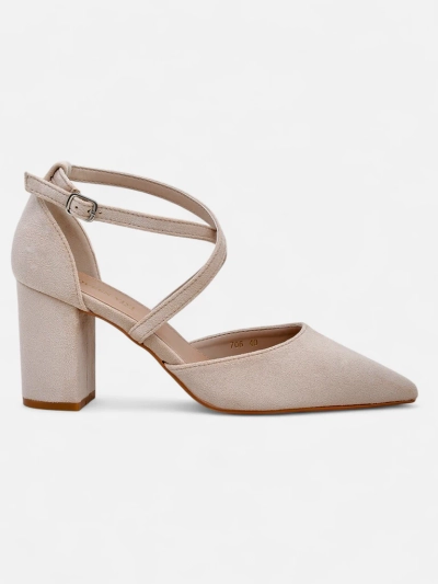 Royalfashion women’s eco suede pumps with straps Kanastru