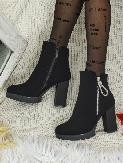 Женские ботильоны Marellin из экокожи на каблуке