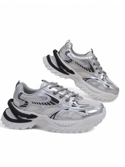 Royalfashion Women's Lacquered Sneakers Leysi