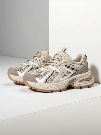 Aurelia Luna women's Royalfashion sneakers laced ecru